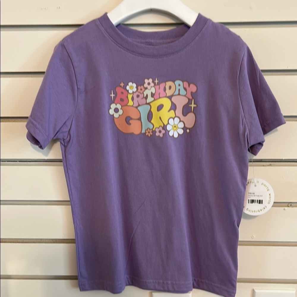 Sweet Wink Purple Graphic Short Sleeve Tees
